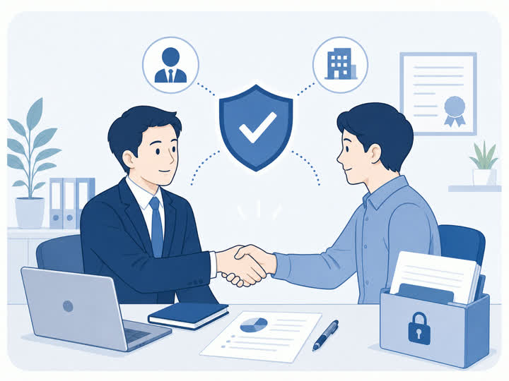 専門家による安心のサービスのイメージ